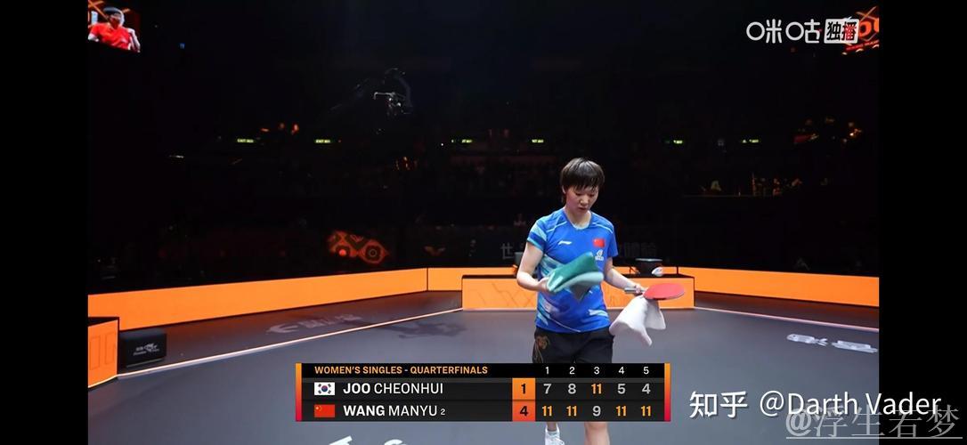 王曼昱赢下职业生涯第100胜 4-1战胜朱芊曦晋级WTT总决赛女单四强